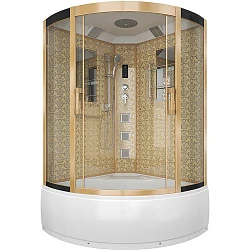 Душевая кабина Niagara Luxe 120x120см NGL-7744G профиль золото