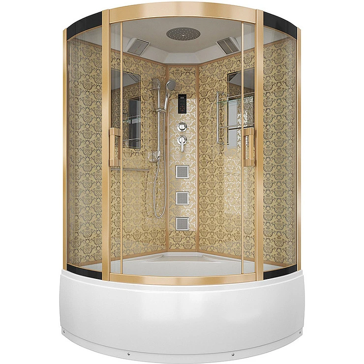Душевая кабина Niagara Luxe 120x120см NGL-7744G профиль золото