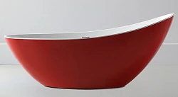 Акриловая ванна ABBER 184x79 AB9233R красная глянцевая