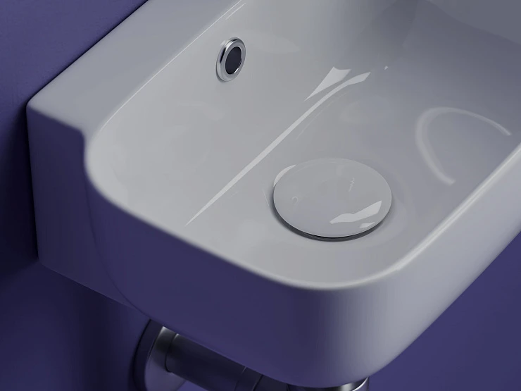 Раковина подвесная Ceramica Nova Element CN6074L белая глянец
