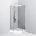 Душевой уголок AM.PM X-Joy 80x80см W88G-205-080MT64 профиль хром, стекло прозрачное