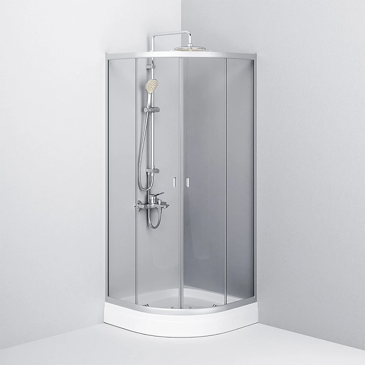 Душевой уголок AM.PM X-Joy 80x80см W88G-205-080MT64 профиль хром, стекло прозрачное