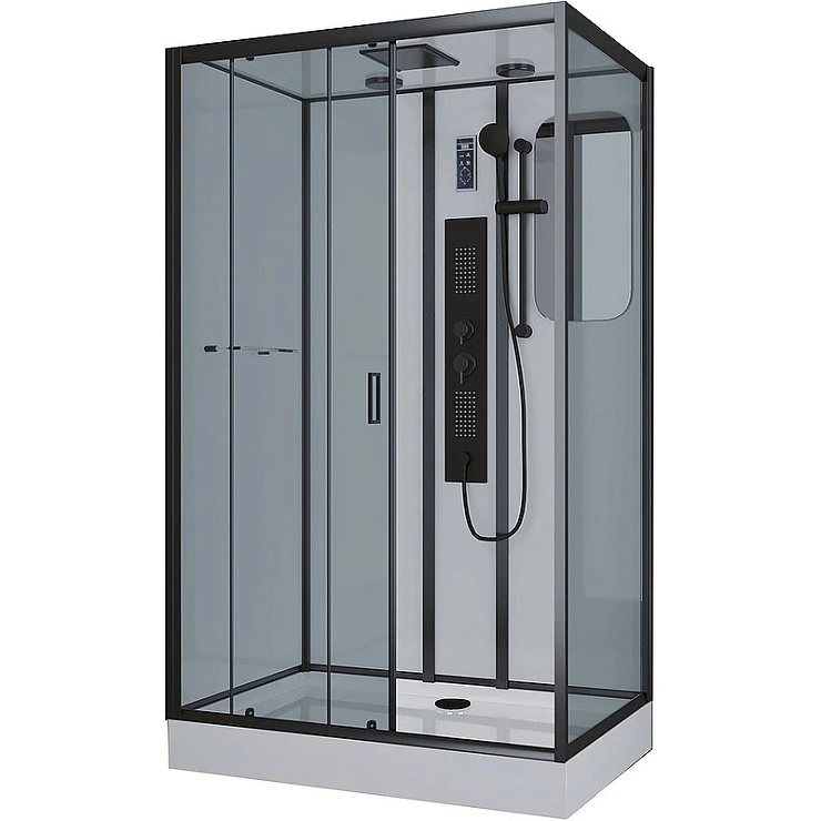 Душевая кабина Niagara Premium 120x80см NG-6912-01GQL профиль черный