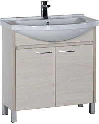 Тумба с раковиной Aquanet Донна 80 212827 белый дуб