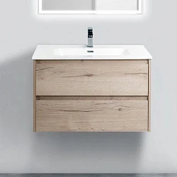 Тумба с раковиной BelBagno Kraft 80 белый дуб