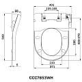Электронная крышка-биде CleanCare AM.PM AM.PM CCC7853WH белый