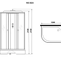 Душевая кабина Niagara Eco 120x80см NG 3524-14 R профиль серебро