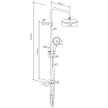 Душевая стойка Damixa Jupiter DX977700000 хром