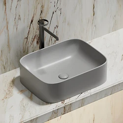 Раковина накладная Ceramica nova Element 505*380*150мм CN6052MSG серая матовая