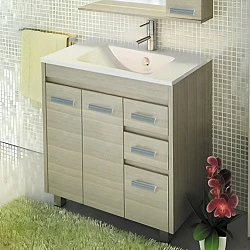 Тумба с раковиной Comforty Марио 90 00004152033CF сосна лоредо