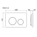 Кнопка смыва Ceramica Nova Balance Circle CN12-001CH хром глянец