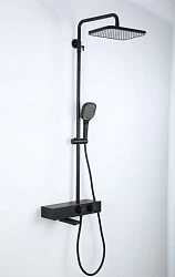 Душевая стойка Gappo с термостатом G2495-16 черная