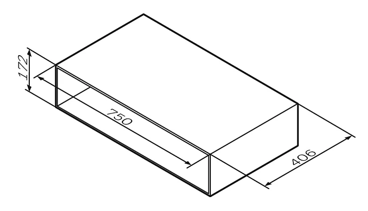 Полка AM.PM Gem 75 M90OHX0750WG белый
