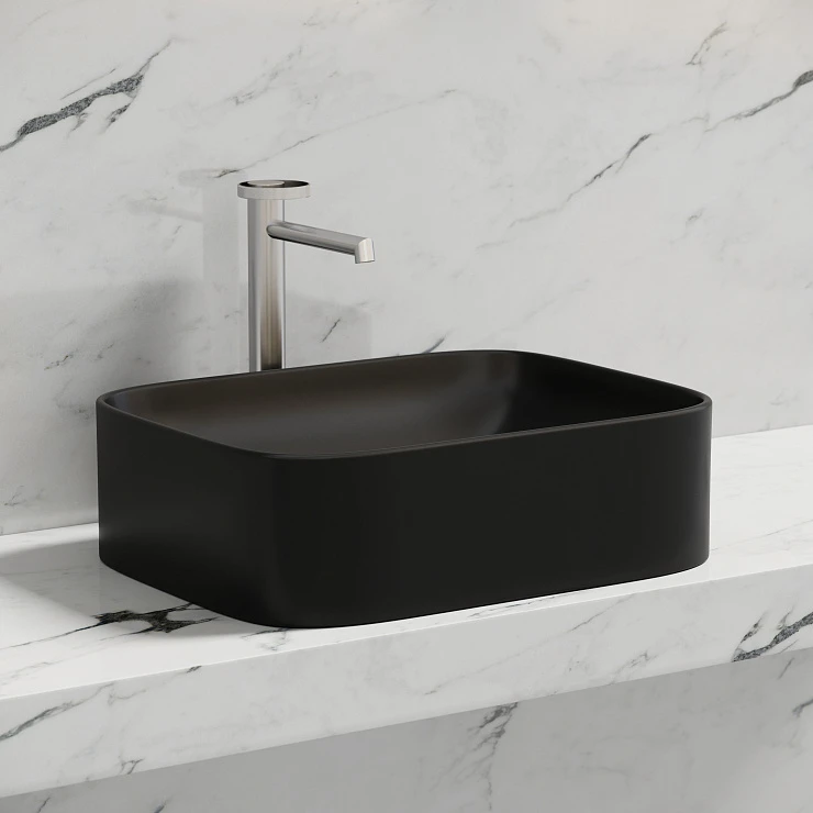 Раковина накладная Ceramica nova Element 505*380*150мм CN6052MB черная матовая