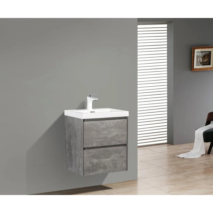 Тумба с раковиной BelBagno Pietra Mini 50 серая матовая