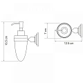 Дозатор Wasserkraft Ammer K-7099 хром матовый