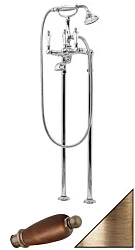 Напольный смеситель для ванны с душем Cezares FIRST-VDP-02-Nc бронза