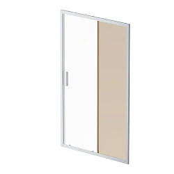 Дверь душевая в нишу AM.PM Gem 120см W90G-120-1-195MBr профиль хром, стекло прозрачное/бронзовое