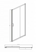 Душевая дверь в нишу Bravat Drop BD120.4100A 120x200
