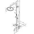 Душевая стойка Damixa Scandinavian Pure 936810000 хром