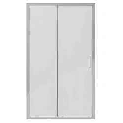 Душевая дверь в нишу Bravat Line 120x200см BD120.4101A профиль хром, стекло прозрачное