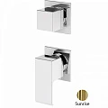 Смеситель встраиваемый для душа Cezares PORTA-VDIM3-M-SR золото
