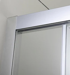 Душевая дверь в нишу Cezares 120см COMFORT-BF-1-120-C-Cr профиль хром, стекло прозрачное