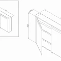 Зеркало-шкаф AM.PM Sensation M30MCX1001WG с подсветкой, белый глянец