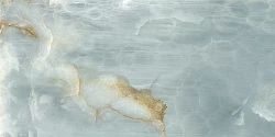 Керамогранит Imola Onyx Aqua Blue Gold 60x120 см AQ6 12 LP голубой