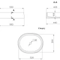 Раковина накладная Salini Gloria 311 Sapirit 1102211G белая глянцевая