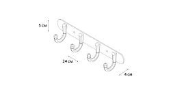 Крючок Fixsen Equipment FX-1714 хром