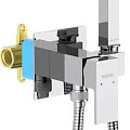 Гигиенический душ Aquatek Либра AQ1022CR со смесителем, с внутренней частью, хром