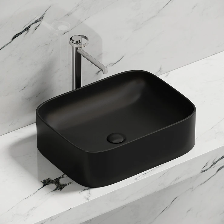 Раковина накладная Ceramica nova Element 505*380*150мм CN6052MB черная матовая