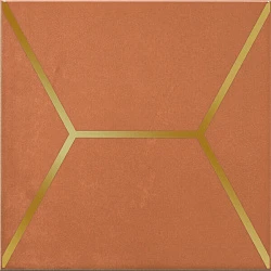 Декор Витраж оранжевый глянцевый 15x15x0,69, 1, шт