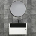 Тумба с раковиной Black & White Universe 80 U901.0800 белый