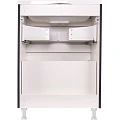 Тумба под раковину Style Line Бергамо мини 60 СС-00002308 антискрейч черный матовый