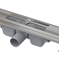 Душевой лоток AlcaPlast APZ1 650 с опорами, хром