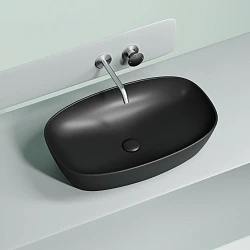 Раковина накладная Ceramica nova Element 600*380*138мм CN6049MB черная матовая