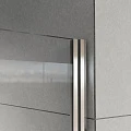 Душевая дверь в нишу Vincea Flex 90см VDP-1F900CL профиль хром, стекло прозрачное