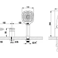 Смеситель на борт ванны Lemark Status LM4445C хром
