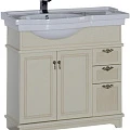 Тумба с раковиной Aquanet Луис 90 L 212782 бежевая