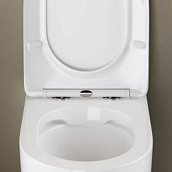 Унитаз приставной Ceramica Nova Mia CN1810 белый глянец