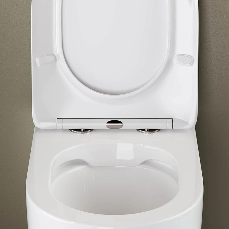 Унитаз приставной Ceramica Nova Mia CN1810 белый глянец