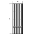 Шкаф-пенал Comforty Марсель-40 00-00012273CF белый матовый