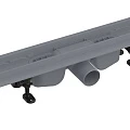 Душевой лоток AlcaPlast Optima APZ12-850 с опорами, хром