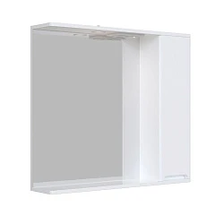 Зеркальный шкаф подвесной SanStar Адель 80 для ванной комнаты белый