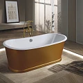 Чугунная ванна Aquanet Sharking 170x75 SW-1012A золото, глянец