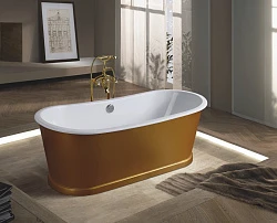 Чугунная ванна Aquanet Sharking 170x75 SW-1012A золото, глянец