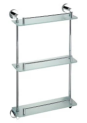 Полка Bemeta Omega 104202132 тройная, хром