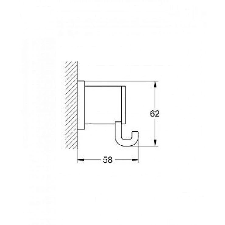 Крючок Grohe Allure 40284000 хром